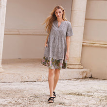 Load image into Gallery viewer, Blush Print Linen Blend Kaftan Dress - Allsport