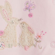 Load image into Gallery viewer, 3 Pack Pink Embroidered Detail Baby Sleepsuits (0-18mths) - Allsport