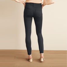 Load image into Gallery viewer, Black Power Stretch Denim Leggings
