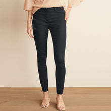 Load image into Gallery viewer, Black Power Stretch Denim Leggings