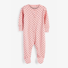 Load image into Gallery viewer, Pink/Charcoal Grey 3 Pack Bunny Sleepsuits (0mths-18mths) - Allsport