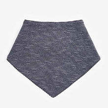 Load image into Gallery viewer, Navy/White 3 Pack Dribble Baby Bibs