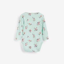 Load image into Gallery viewer, 5 Pack Pink Floral Long Sleeve Baby Bodysuits (0mths-18mths) - Allsport
