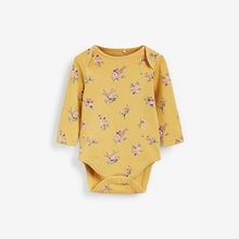 Load image into Gallery viewer, 5 Pack Pink Floral Long Sleeve Baby Bodysuits (0mths-18mths) - Allsport