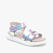 Load image into Gallery viewer, Metallic Memory Foam Sporty Sandals (Older Girls)