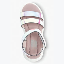 Load image into Gallery viewer, Metallic Memory Foam Sporty Sandals (Older Girls)