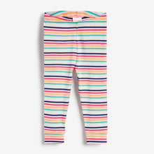 Load image into Gallery viewer, Bright Pink 3 Pack Ribbed Leggings (0mths-18mths) - Allsport