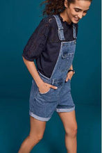 Load image into Gallery viewer, Mid Blue Dungaree Shorts - Allsport
