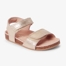 Load image into Gallery viewer, Gold Leather Sandals (Younger Girls) - Allsport