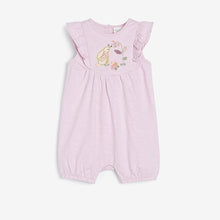 Load image into Gallery viewer, Pink/White 2 Pack Bunny/Floral Rompers (0mths-18mths) - Allsport