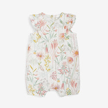 Load image into Gallery viewer, Pink/White 2 Pack Bunny/Floral Rompers (0mths-18mths) - Allsport