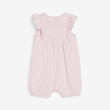 Load image into Gallery viewer, Pink/White 2 Pack Bunny/Floral Rompers (0mths-18mths) - Allsport