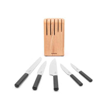 Load image into Gallery viewer, Brabantia Wooden Knife Block with 5 Profile Knives - Allsport