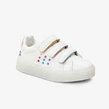 Load image into Gallery viewer, White Light-Up Trainers (Younger Girls)