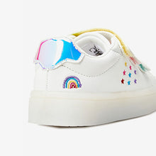 Load image into Gallery viewer, White Light-Up Trainers (Younger Girls)