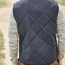 Load image into Gallery viewer, Navy Shower Resistant Diamond Quilted Gilet - Allsport