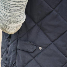 Load image into Gallery viewer, Navy Shower Resistant Diamond Quilted Gilet - Allsport