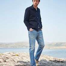 Load image into Gallery viewer, Light Authentic Wash Modern Slim Premium Textured Jeans - Allsport