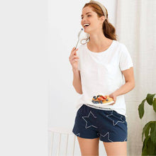 Load image into Gallery viewer, Navy Star Cotton Short Set - Allsport