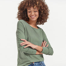 Load image into Gallery viewer, Green Khaki Long Sleeve Top