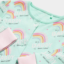 Load image into Gallery viewer, Baby Sleepsuit Green Daddy (0-18mths)