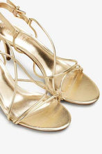 Load image into Gallery viewer, Gold Strappy Sandals - Allsport