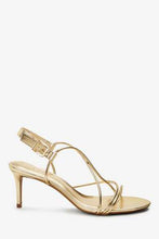 Load image into Gallery viewer, Gold Strappy Sandals - Allsport