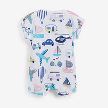 Load image into Gallery viewer, Pastel Transport 3 Pack Rompers (0mths-18mths) - Allsport