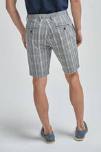 Load image into Gallery viewer, Grey Check Straight Fit Chino Shorts - Allsport