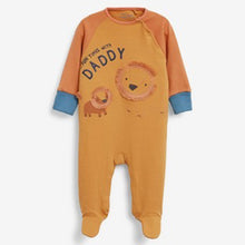 Load image into Gallery viewer, Ochre Yellow Daddy Sleepsuit (0mths-12mths) - Allsport