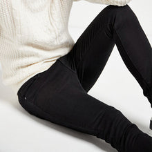 Load image into Gallery viewer, Solid Black Skinny Fit Ultimate Comfort Super Stretch Jeans - Allsport
