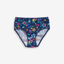Load image into Gallery viewer, 7 Pack Navy / Pink Floral Briefs (1.5-12yrs) - Allsport
