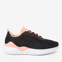 Load image into Gallery viewer, Black/Coral Active Sports Trainers - Allsport