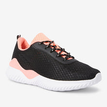 Load image into Gallery viewer, Black/Coral Active Sports Trainers - Allsport