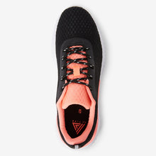 Load image into Gallery viewer, Black/Coral Active Sports Trainers - Allsport