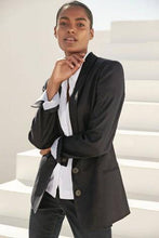 Load image into Gallery viewer, Navy Linen Blend Single Breasted Blazer - Allsport