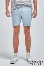 Load image into Gallery viewer, Light Blue Slim Fit Stretch Chino Shorts - Allsport