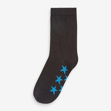 Load image into Gallery viewer, Black Stars 7 Pack Cotton Rich Socks - Allsport