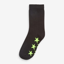 Load image into Gallery viewer, Black Stars 7 Pack Cotton Rich Socks - Allsport