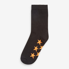 Load image into Gallery viewer, Black Stars 7 Pack Cotton Rich Socks - Allsport