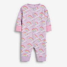 Load image into Gallery viewer, Baby Sleepsuit Lilac Purple Mummy (0-18mths)