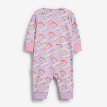 Load image into Gallery viewer, Baby Sleepsuit Lilac Purple Mummy (0-18mths)