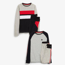 Load image into Gallery viewer, 2 Pack Pyjamas Monochrome/Red (3-12yrs) - Allsport