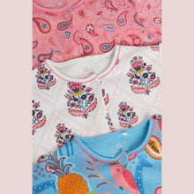 Load image into Gallery viewer, Pink 3 Pack Paisley Sleepsuits (0mths-18mths) - Allsport