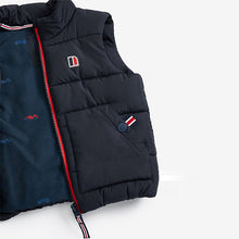 Load image into Gallery viewer, (remove)Navy Blue Quilted Gilet (3mths-5yrs)