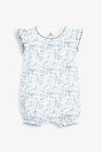 Load image into Gallery viewer, Blue 3 Pack Floral Rompers (up to 18 months) - Allsport