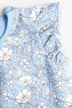 Load image into Gallery viewer, Blue 3 Pack Floral Rompers (up to 18 months) - Allsport