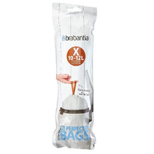 Load image into Gallery viewer, BRABANTIA PerfectFit Bags, For Bo & newIcon (10-12 litre)12 rolls of 20 bags