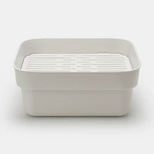Load image into Gallery viewer, Brabantia Washing Up Bowl with Drying Tray Light Grey