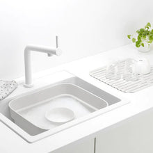 Load image into Gallery viewer, Brabantia Washing Up Bowl with Drying Tray Light Grey